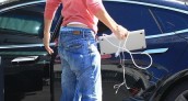 Ashton Kutcher Tesla