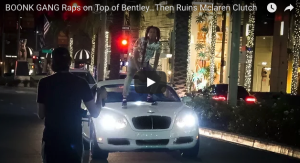 Boonk Gang Rapping on Bentley