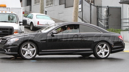 Brandon Davis in his Mercedes-Benz CL