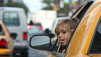 Celebrity Kids in Taxis Celebrity Kids in Taxis