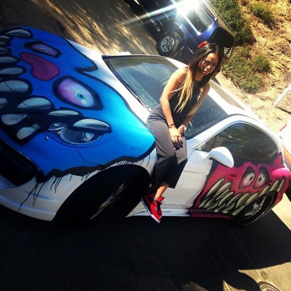 Chris Brown Karrueche Tran Porsche