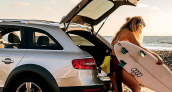 Coco Ho in her Audi Allroad