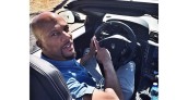 Common driving a Maserati in Rome