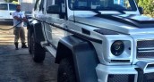 Dan Bilzerian G63 6x6 at the gas station