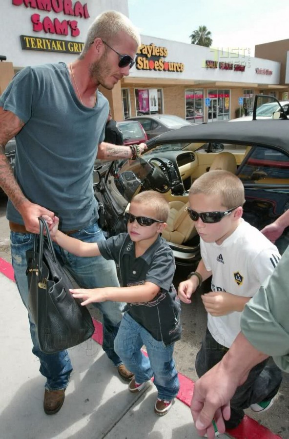 David Beckham with the Kids