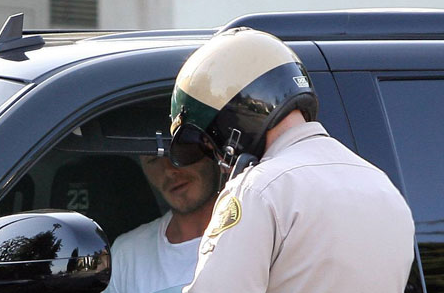 David Beckham Up Close in his Cadillac Escalade 