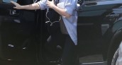Drew Barrymore Range Rover