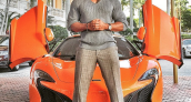 Dwayne Johnson McLaren 650s