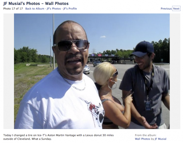 Ice T And Coco Get a Flat Tire