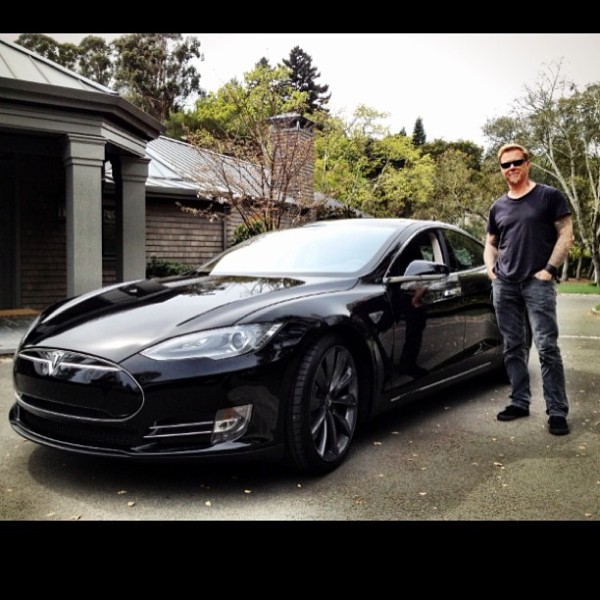 James Hetfield Black Tesla Model S