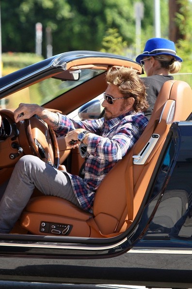 Johnny Hallyday Laeticia Hallyday Bentley Continental Johnny Hallyday Laeticia Hallyday Bentley Continental
