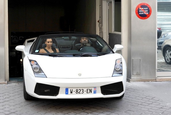Kim Kardashian Kanye West Lamborghini Gallardo