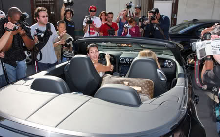 Kim Kardashian's Top Down Custom Bentley Continental