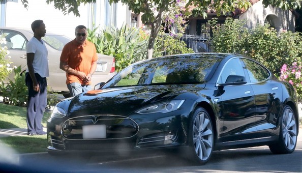 Laurence Fishburne Tesla Model S