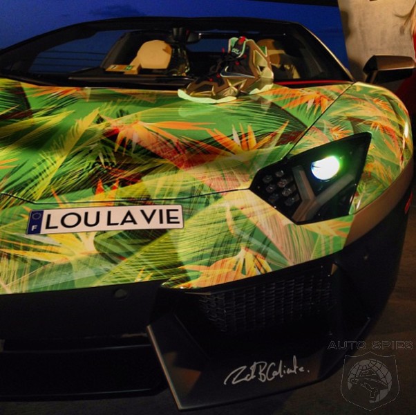 The Lebron James Sneaker Inspired Lamborghini Aventador - Celebrity ...