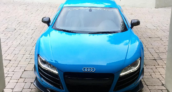 Nyjah Huston Blue Audi R8