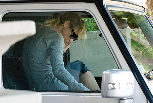 Renee Zellweger Changing In Her Mercedes G Wagon