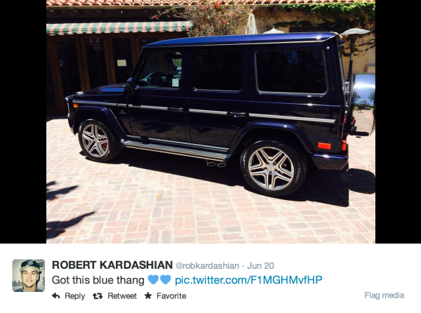 Rob Kardashian G Wagon