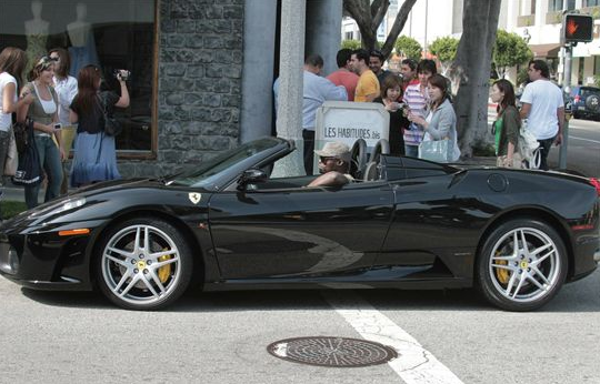 Seal cruising in his Ferrari F430 Spider Seal cruising in his Ferrari F430 Spider
