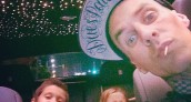 Travis Barker Rolls Royce Selfie
