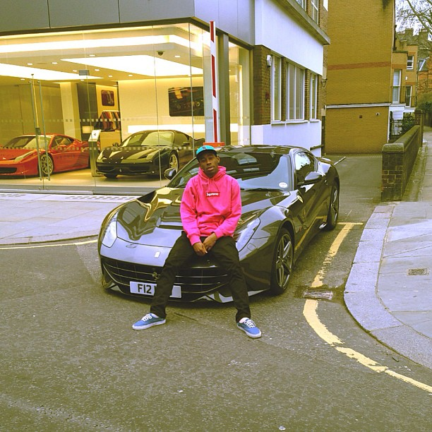Did Tyler, The Creator Really Pick Up A New Ferrari F12 ? | Celebrity ...