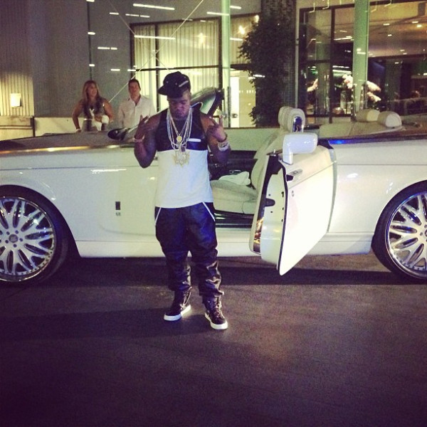 Yo Gotti Getting out of his Rolls Royce Coupe