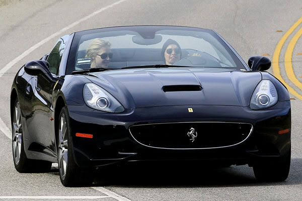 Ellen and Portia Letting Loose in a Ferrari California