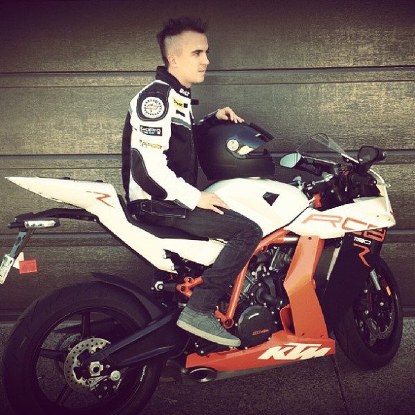 frankie Muniz KTM Motorcycle