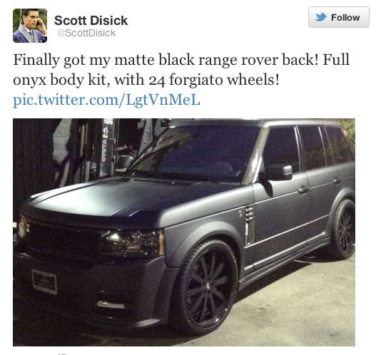 Scott Disick Range Rover